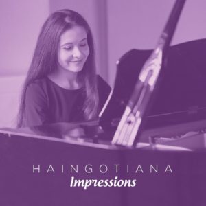 Haingotiana Impressions CD cover. Contemporary classical romantic piano